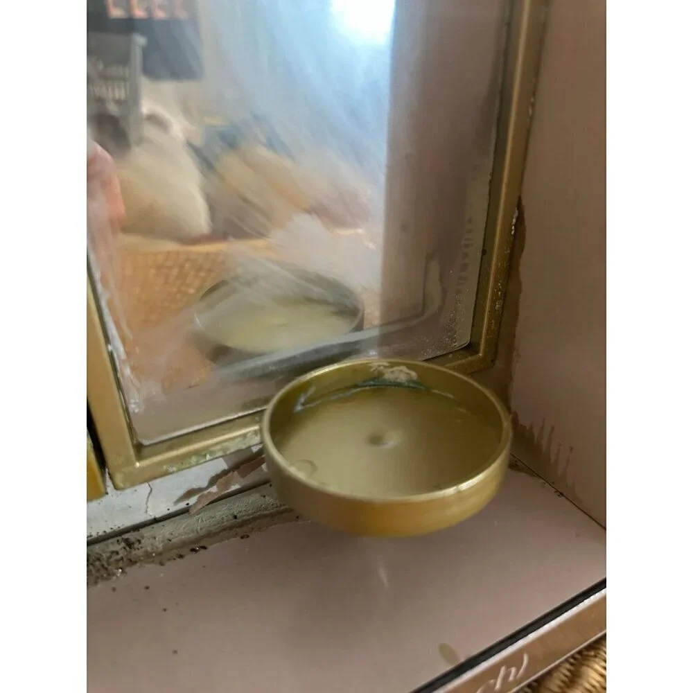 Mirrored Sconce Candle Holders gold